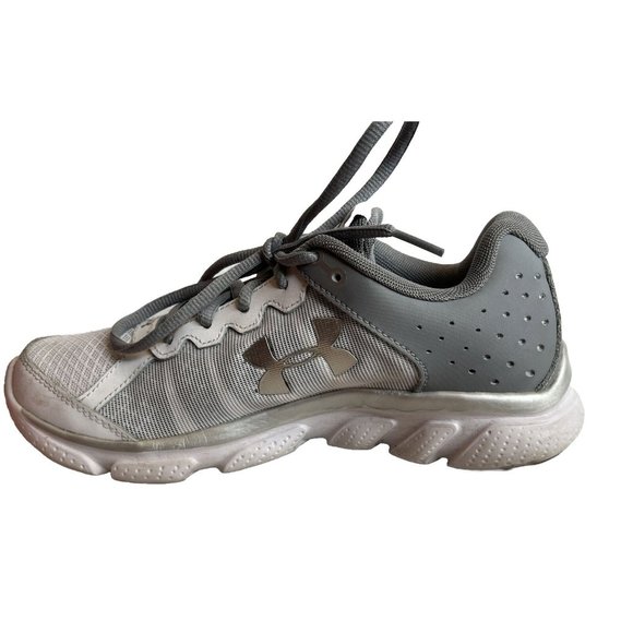 Under Armour Womens Micro G Assert 6 1266252 White Running Shoes Sneakers Sz 6.5 - Picture 3 of 9